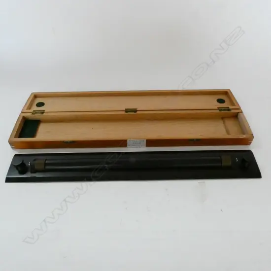 18" BRASS PARALLEL ROLLING RULE BY W. HARLING LTD, LONDON, IN BOX